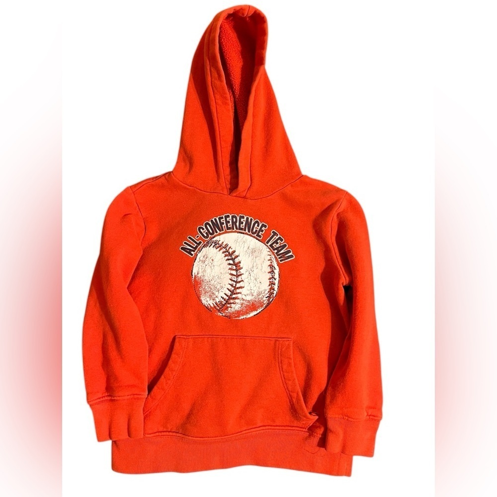 The Children’s Place Kids Vibrant Hoodie with Baseball Design | Size 4